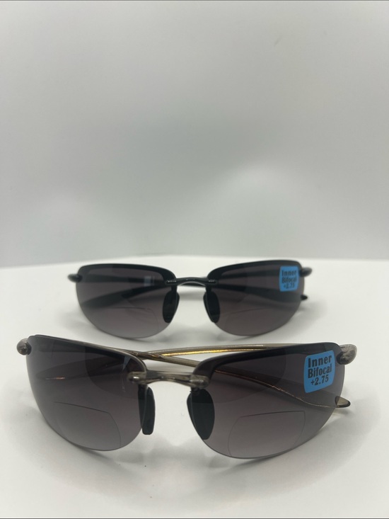 Unbranded Other - Two-Pair Semi-Rimless Sunglasses with Inner Bifocal Lenses - NWOT - P2